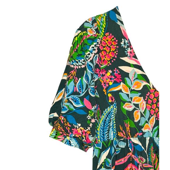 Lilly Pulitzer Aleece T-shirt Dress Small Cotton Multi Sunshine Jungle - Picture 5 of 8